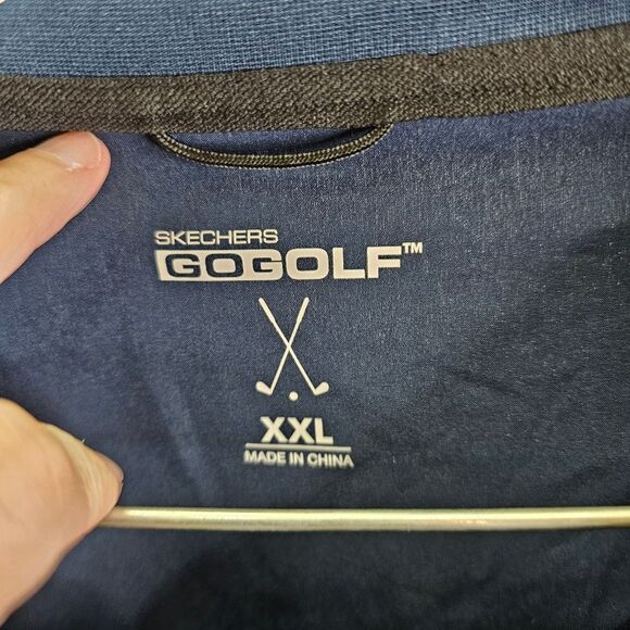 Skechers Performance Go Golf Navy Blue Pullover Windbreaker Size XXL - Picture 6 of 9